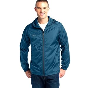 Eddie Bauer Packable Wind Jacket XL Blue Green